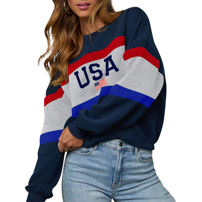 LEEDYA Women USA Sweatshirt
