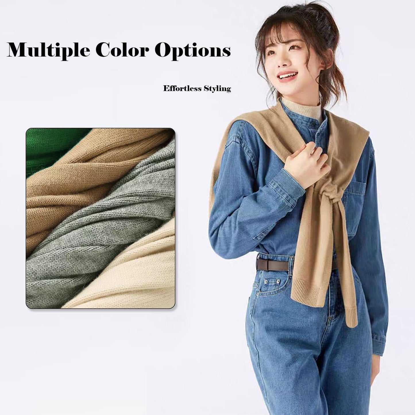huablo Women's Fashion Knitted Shawl
