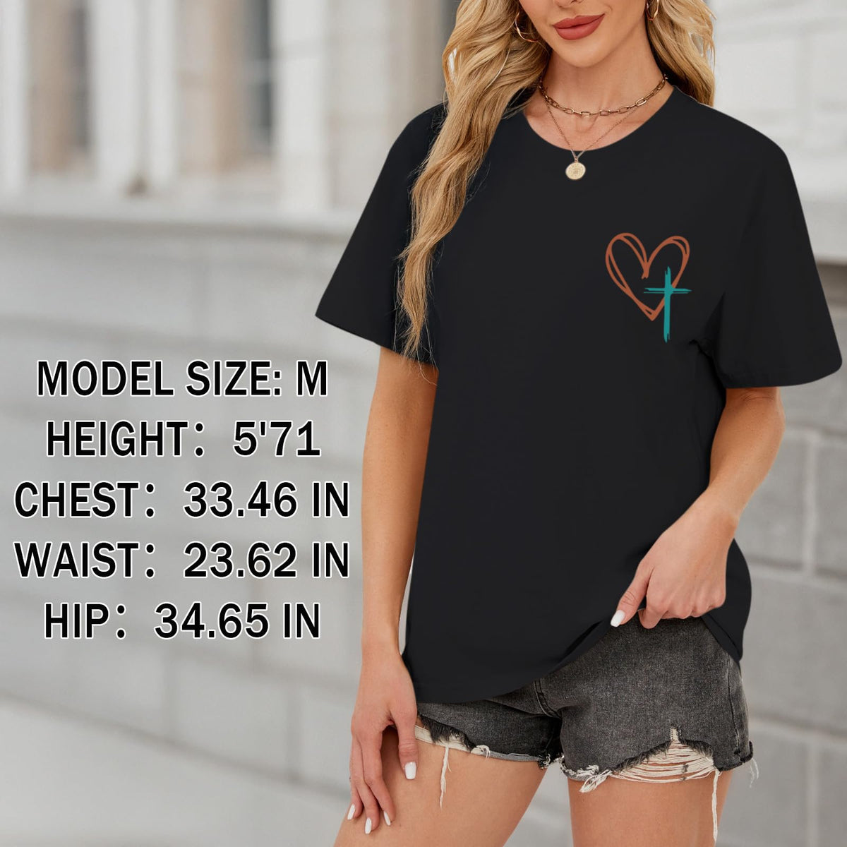 Tuislay Christian Shirts for Women Jesus Has My Back