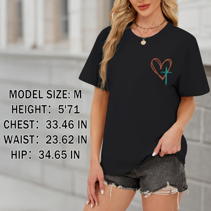 Tuislay Christian Shirts for Women Jesus Has My Back
