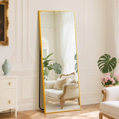 DUMOS 59"x16" Arched Full Length Mirror with Stand