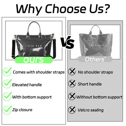 GISMTR Large PVC Tote Bag
