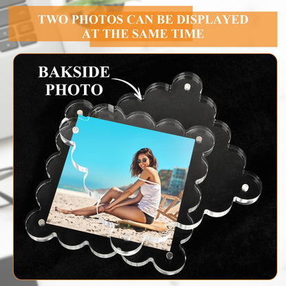 Chivalral 3 Pack 4x6 Acrylic Picture Frame, Double-Sided Tabletop Display