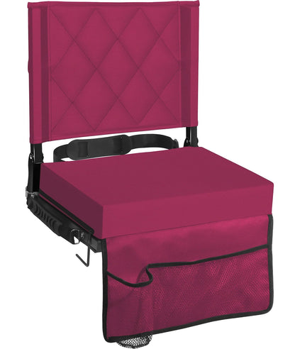 Sheenive Stadium Seats with Back Support, Padded Bleacher Seat Cushion