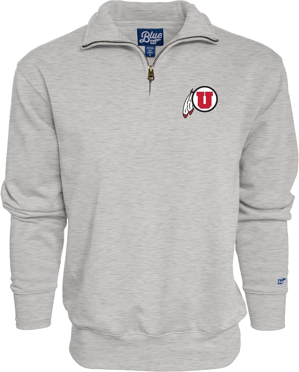 Blue 84 NCAA mens Quarter Zip Sweatshirt Icon