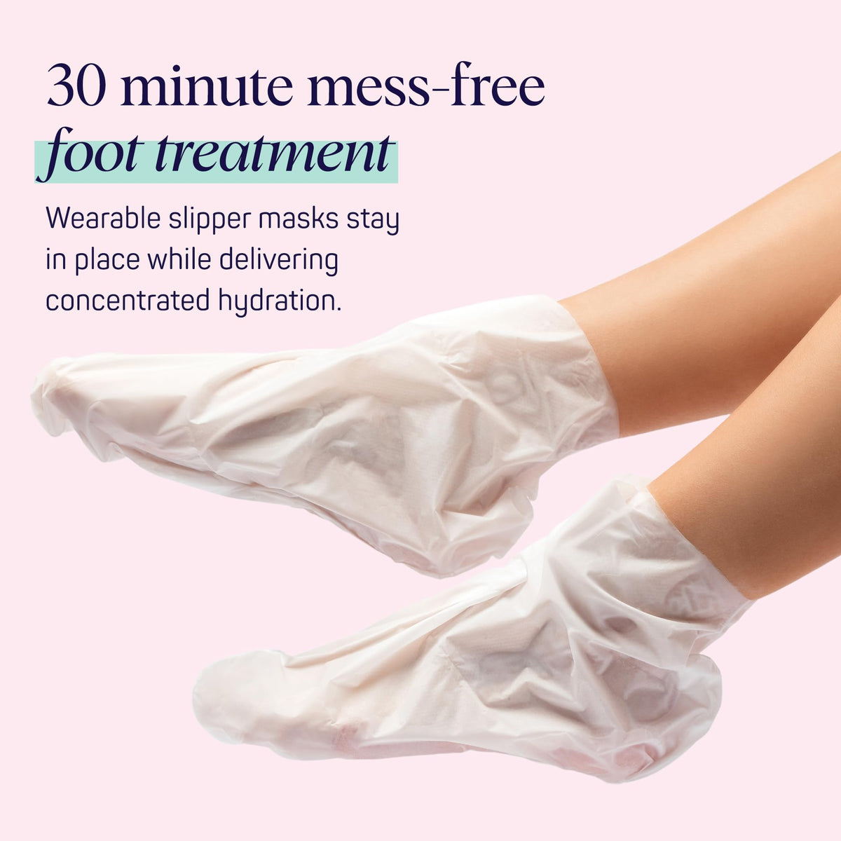 SpaLife Moisturizing Foot Sockies | Foot Mask for Dry Cracked Feet | Tea Tree Oil Softening Booties | Callus Remover Alternative | Self Care Gifts for Women | 8 Pack