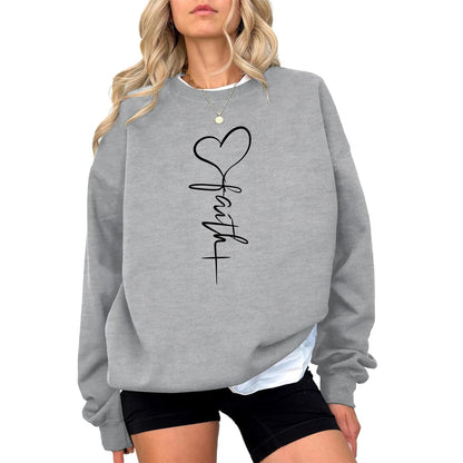 KIEKIECOO Faith Christian Sweatshirts