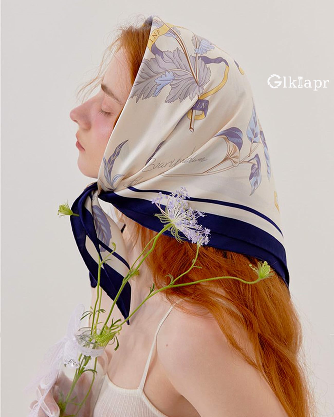 Satin Bandana Headscarf for Women Silky Hair Scarves for Fashion Lightweight