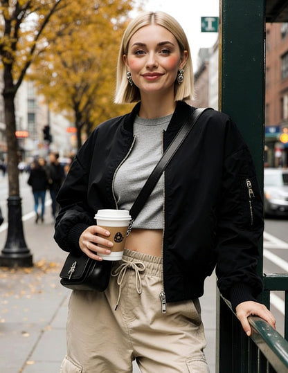 Zeagoo Women Bomber Jacket