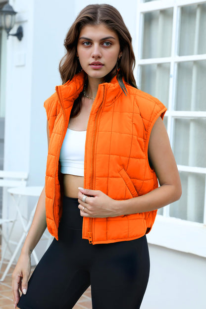 Zeagoo Womens Puffer Vest Ladies Sleeveless Zip Up Outerwear