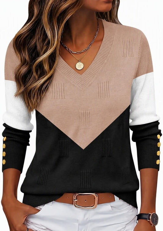 Zeagoo Womens V Neck Sweaters