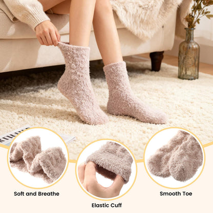 Womens Fluffy Fuzzy Socks,Winter Cozy Soft Warm Socks Gifts for Womens