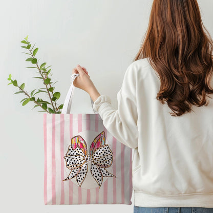 Striped series canvas bags