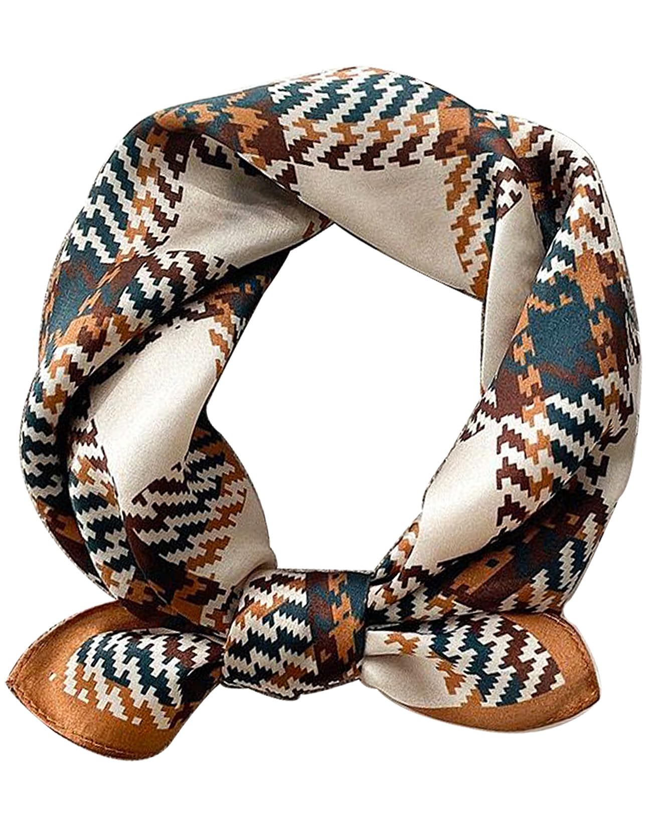 Saiusloa Neck Scarf For Womens Silky Head Scarves Hair Bandanas Square Scarf Fashion Accessories lightweight