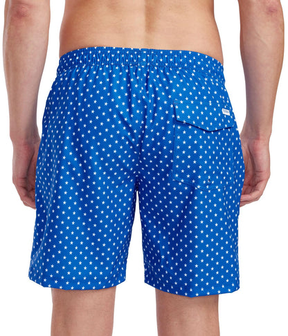 Tipsy Elves Men's USA Swimming Trunks 7'' Inseam 4 Way Stretch Fabric w/Mesh Liner Swim Trunks for Men Bathing Suit