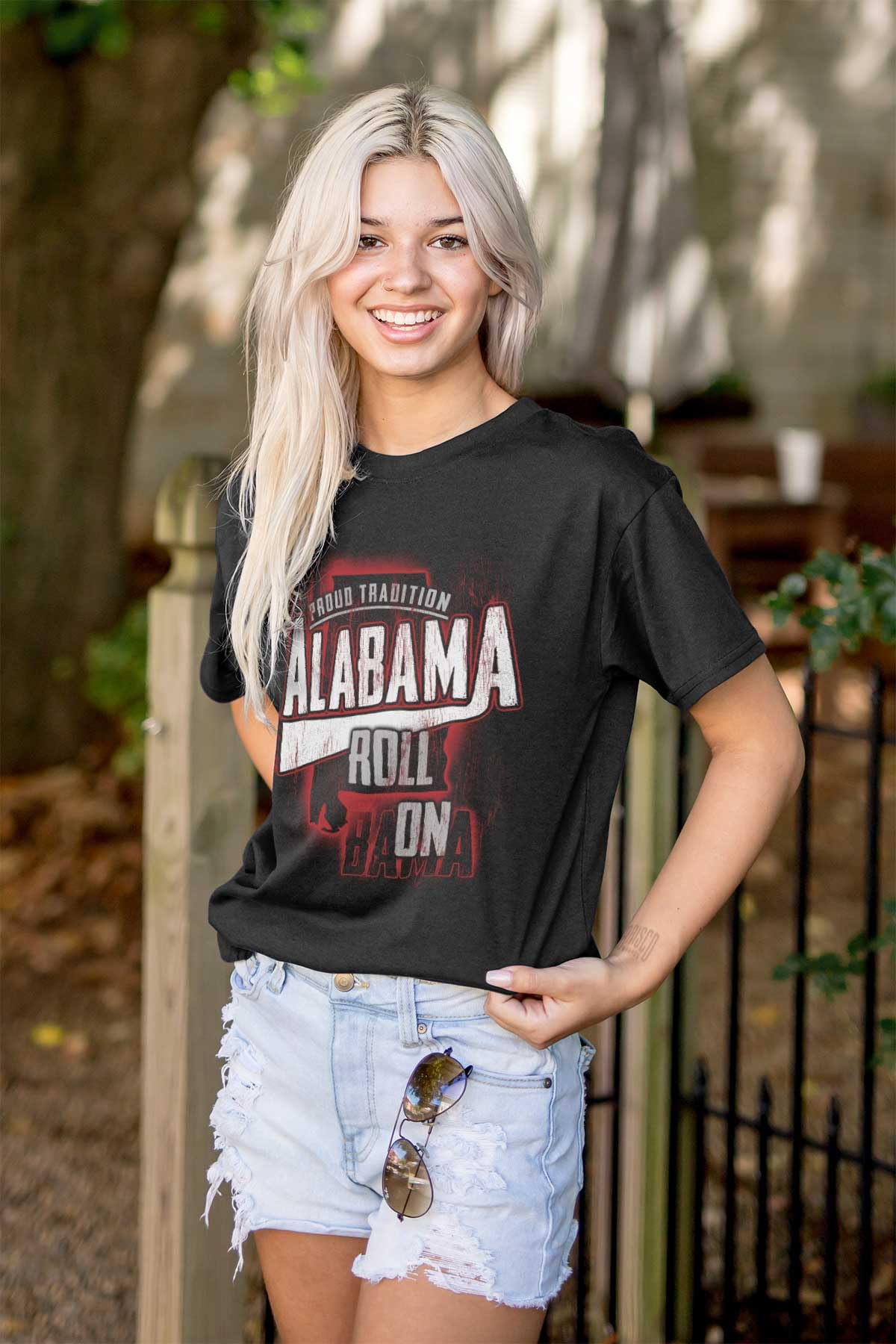 Brisco Brands Alabama Tradition Distressed Athletic Graphic T Shirt Men or Women