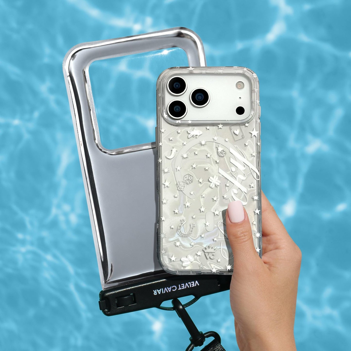 VELVET CAVIAR Waterproof Phone Pouch with Lanyard