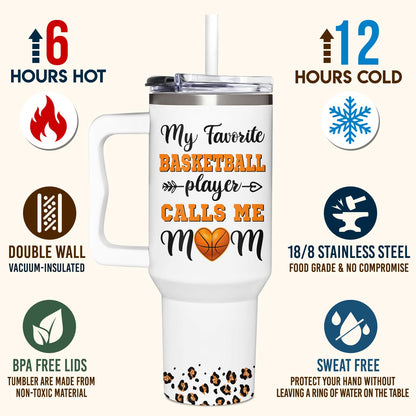 Baseball Mom Gifts - Perfect for Moms from Kids, Friends - Birthday & Christmas - 40oz Tumbler with Handle
