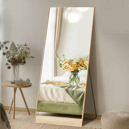 DUMOS 59"x16" Arched Full Length Mirror with Stand
