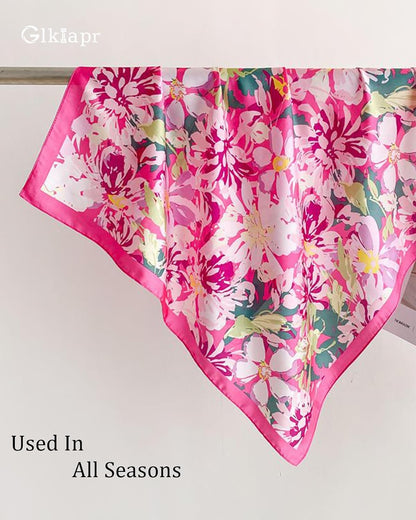Satin Bandana Headscarf for Women Silky Hair Scarves for Fashion Lightweight