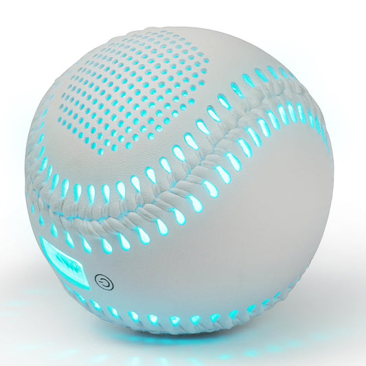 Glow Baseball Bluetooth Speaker，Portable Sports Gift for Fans, Waterproof Outdoor Speaker with Party Lights.