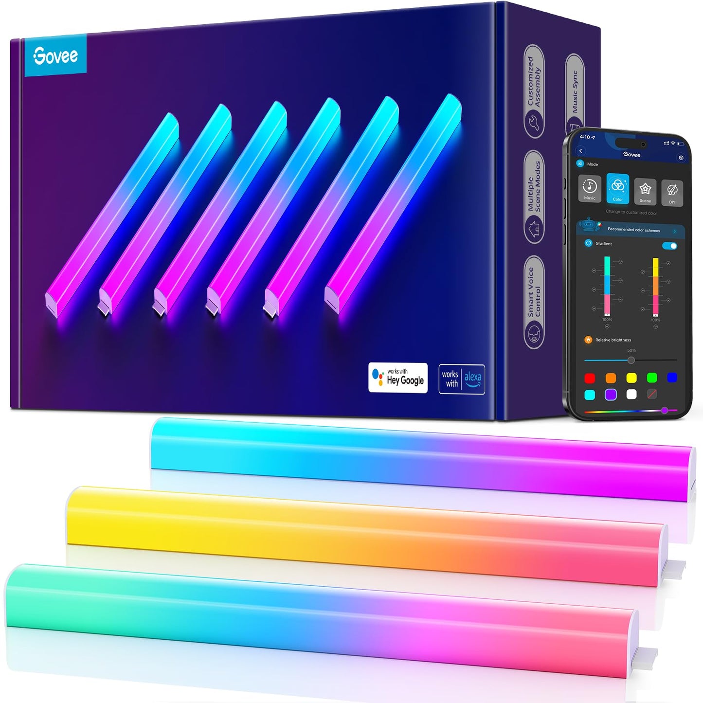 Govee Glide Wall Lights, RGBIC LED Light