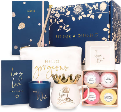 Luxe England Queen Gift Box - 9 Piece Luxury Keepsake Basket