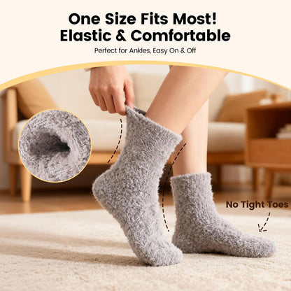 Womens Fluffy Fuzzy Socks,Winter Cozy Soft Warm Socks Gifts for Womens