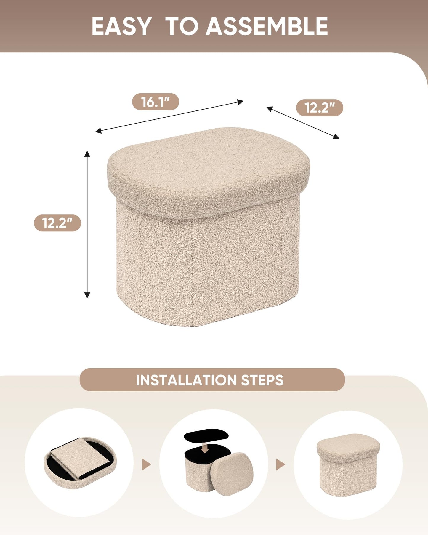 B FSOBEIIALEO Ottoman with Storage