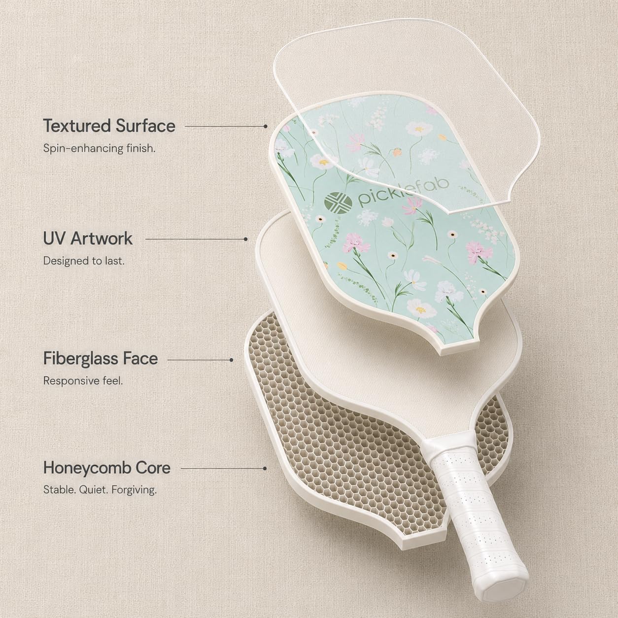 Cute Pickleball Paddles for Women | Girly & Aesthetic Designs