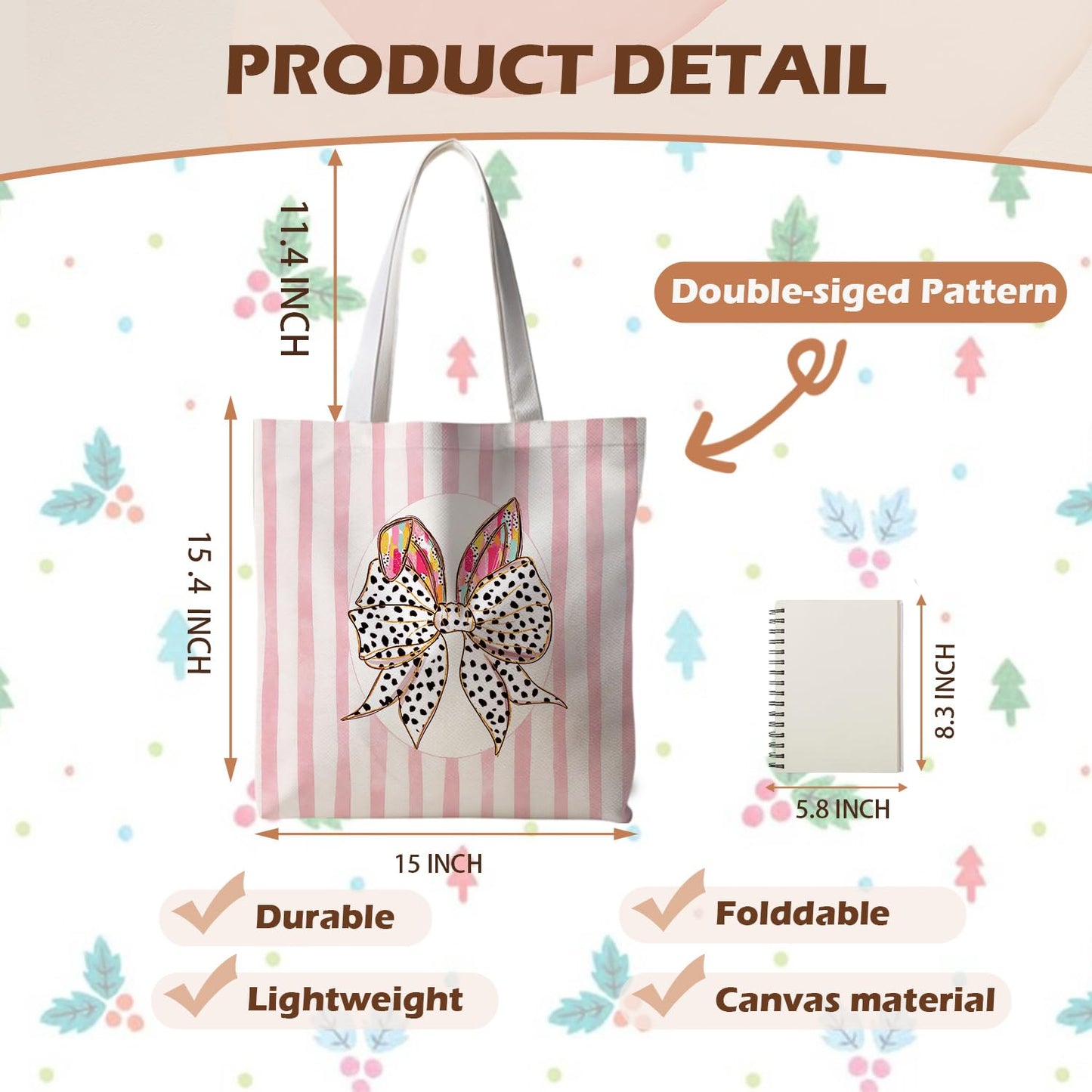Striped series canvas bags