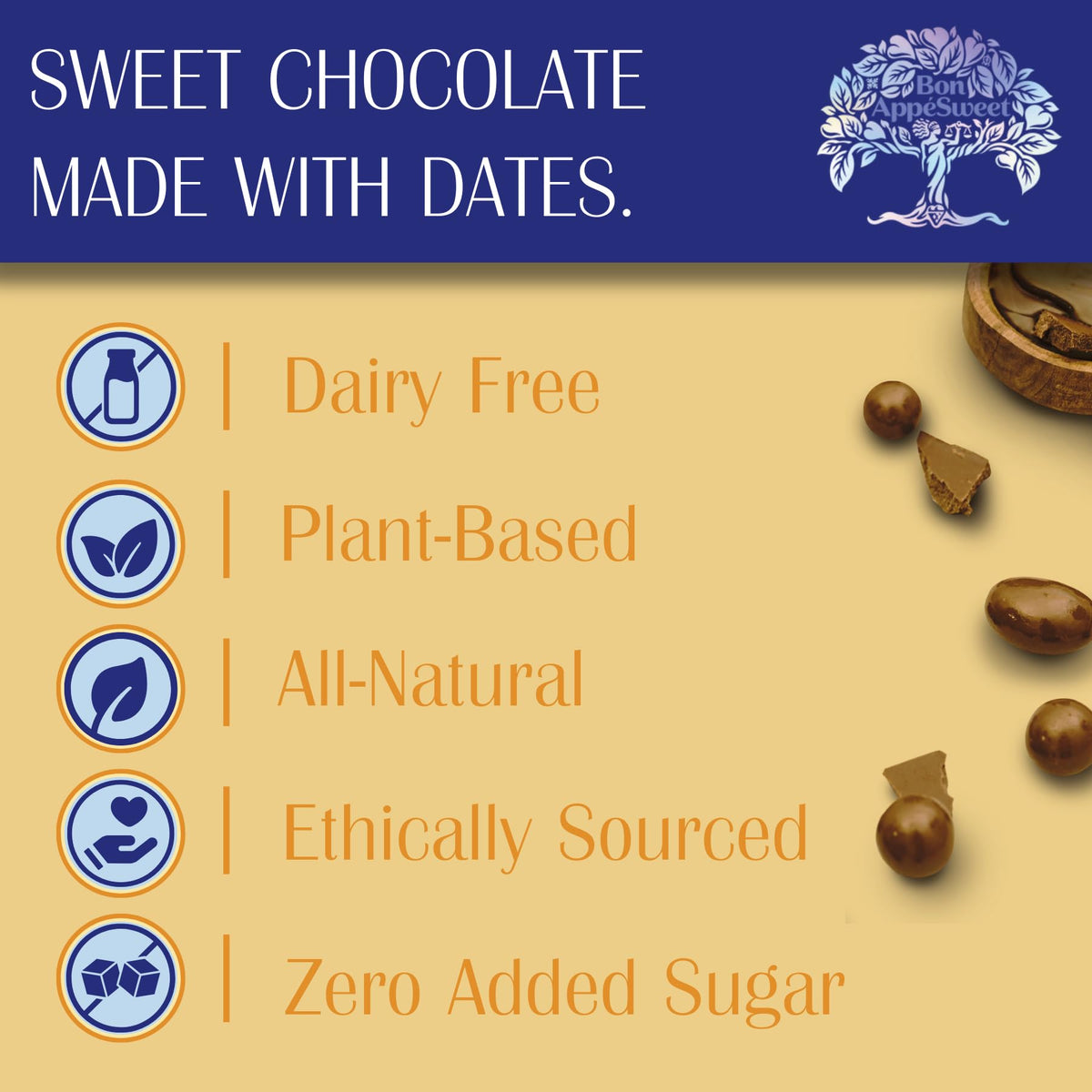 Bon Appesweet Date Sweetened Chocolate Variety