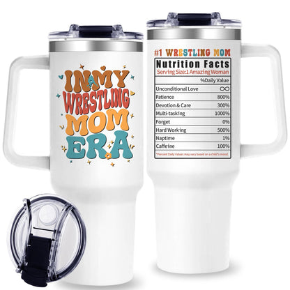 40oz Baseball Mom Tumbler, Christmas Holiday Gifts for Baseball Lovers