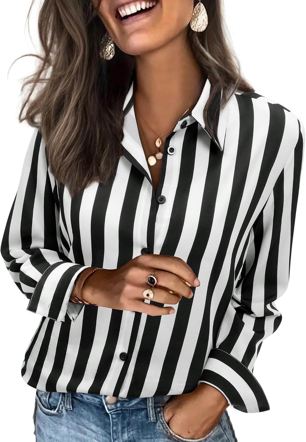 siliteelon Striped Shirt