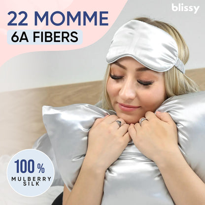 Blissy Silk Pillowcase - 100% Pure Mulberry Silk
