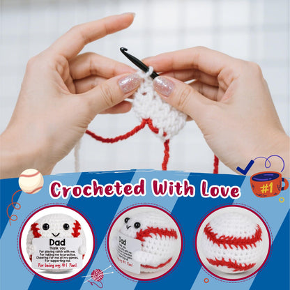 Baseball Gifts for Boys Son Birthday Christmas Positive Crochet Animals
