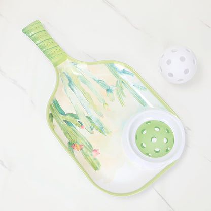UPware Lovely Lemon Melamine Chip and Dip Snack Tray