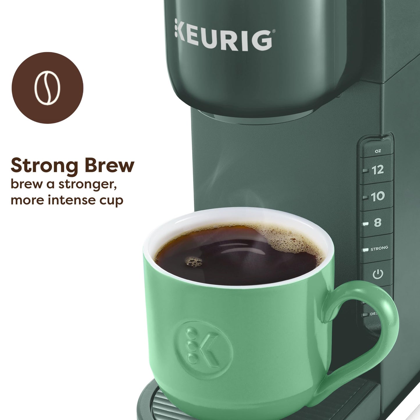 Keurig K-Express Single Serve K-Cup Pod Coffee Maker, 3 Brew Sizes, Strong Button Feature, 42oz Removable Reservoir, Island Berry