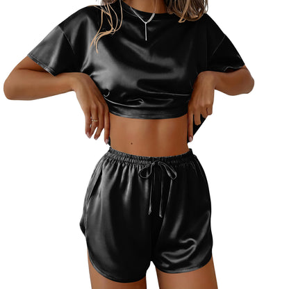 Ekouaer Womens Silk Pajama Set
