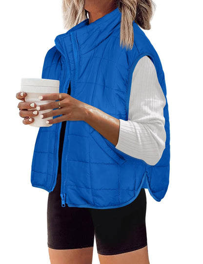 Zeagoo Womens Puffer Vest Ladies Sleeveless Zip Up Outerwear