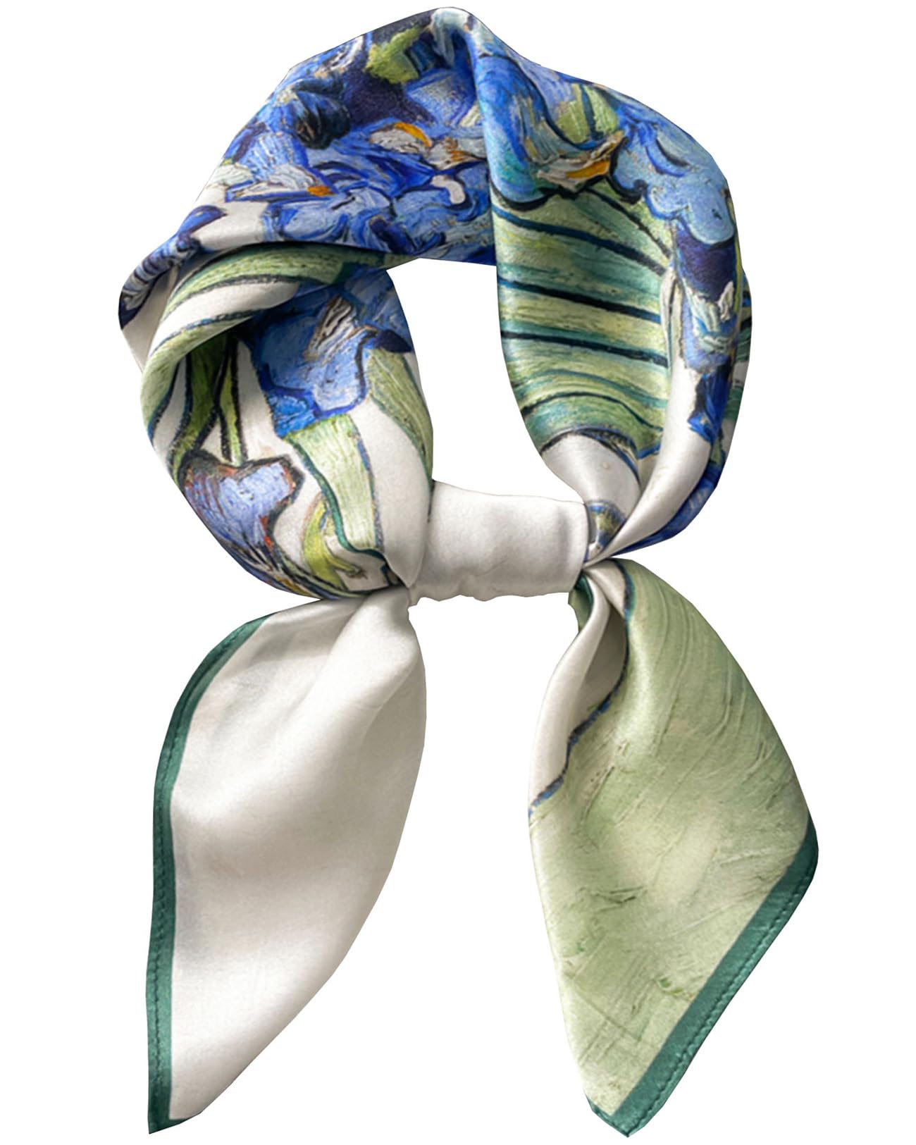 Saiusloa Neck Scarf For Womens Silky Head Scarves Hair Bandanas Square Scarf Fashion Accessories lightweight