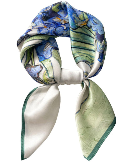 Saiusloa Neck Scarf For Womens Silky Head Scarves Hair Bandanas Square Scarf Fashion Accessories lightweight
