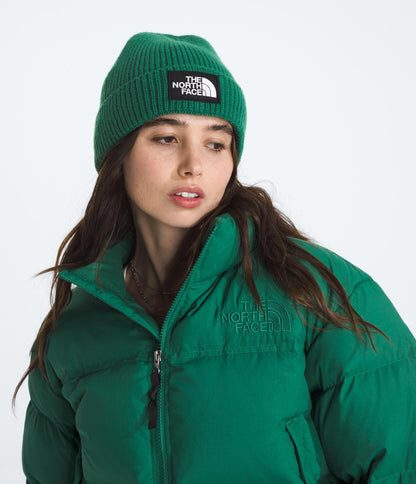 THE NORTH FACE TNF Logo Box Cuffed Beanie | Classic Fit, Rib Knit Winter Hat for Men & Women