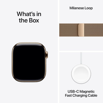 Apple Watch Series 11 [GPS 42mm] Smartwatch with Rose Gold Aluminum Case with Light Blush Sport Band - S/M. Sleep Score, Fitness Tracker, Health Monitoring, Always-On Display, Water Resistant