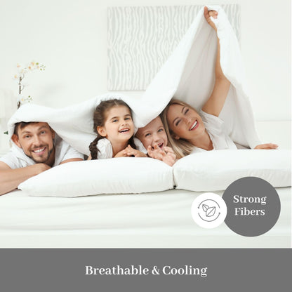 DreamFit DreamCool 100% Egyptian Cotton Cooling Bed Sheet Set