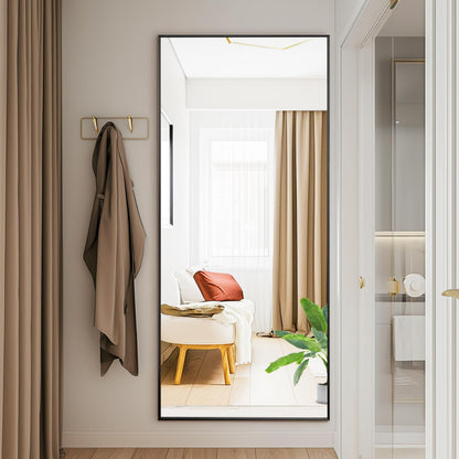 DUMOS 59"x16" Arched Full Length Mirror with Stand