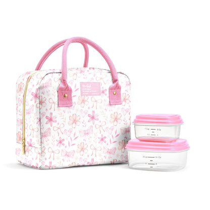Fit & Fresh Bloomington Lunch Bag for Women - Insulated Large Lunch Box for Work with Containers, Leak-Resistant, Stain-Resistant, Zipper Closure, Cheetah