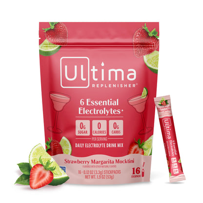 Ultima Replenisher Electrolyte Hydration Powder, Grape, 20 Count Stickpacks Pouch - Sugar Free, 0 Calories, 0 Carbs - Gluten-Free, Keto, Non-GMO with Magnesium, Potassium