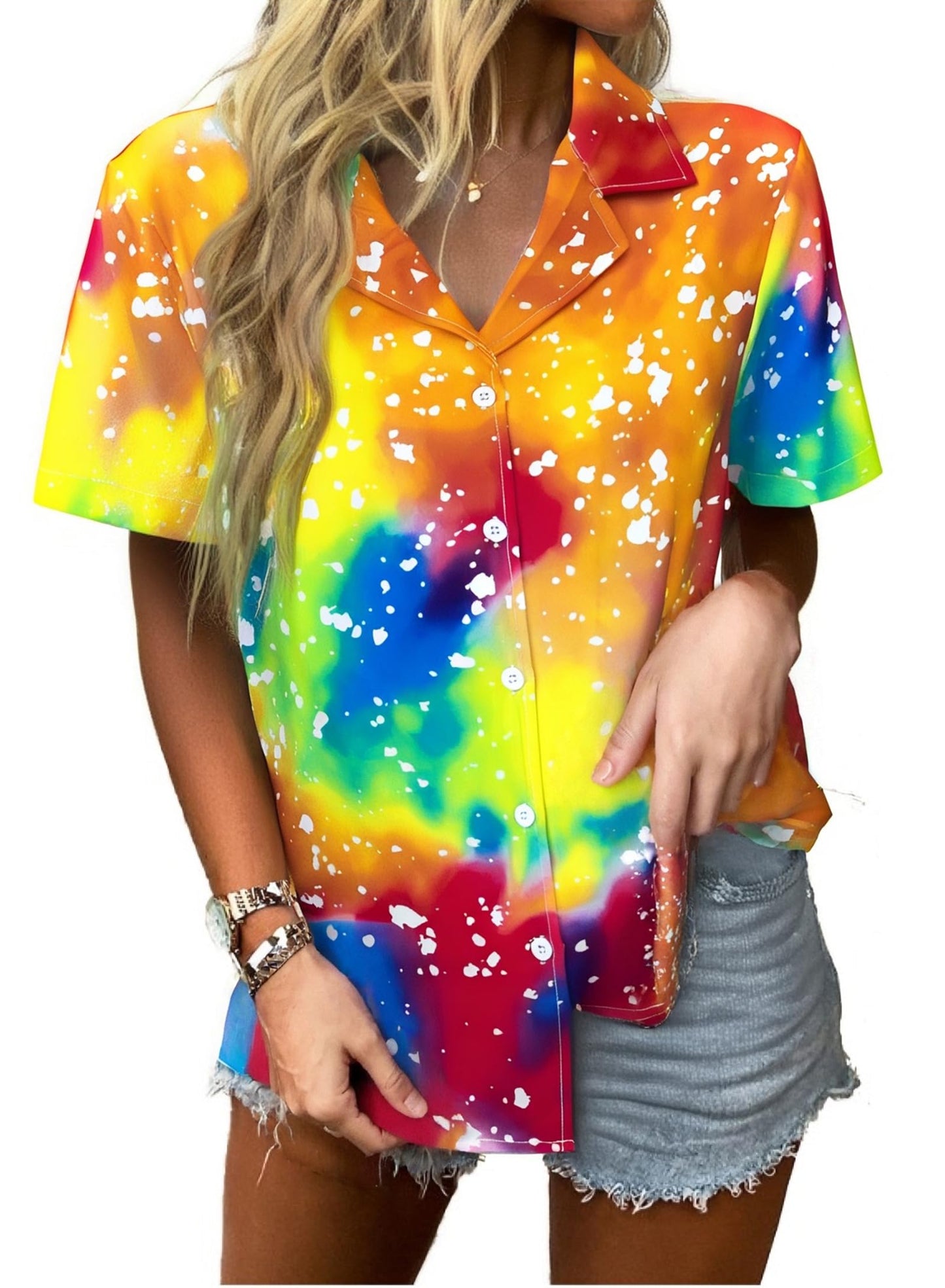 UNIQUEONE Womens Hawaiian Shirt