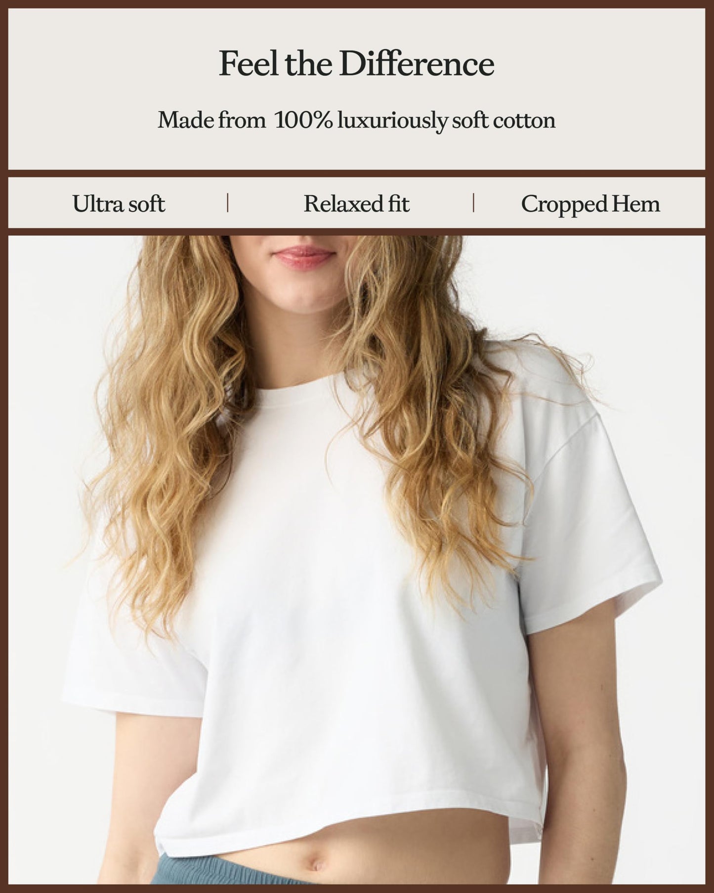Cozy Earth Women's All Day Cropped Tee, 100% Cotton T-Shirt
